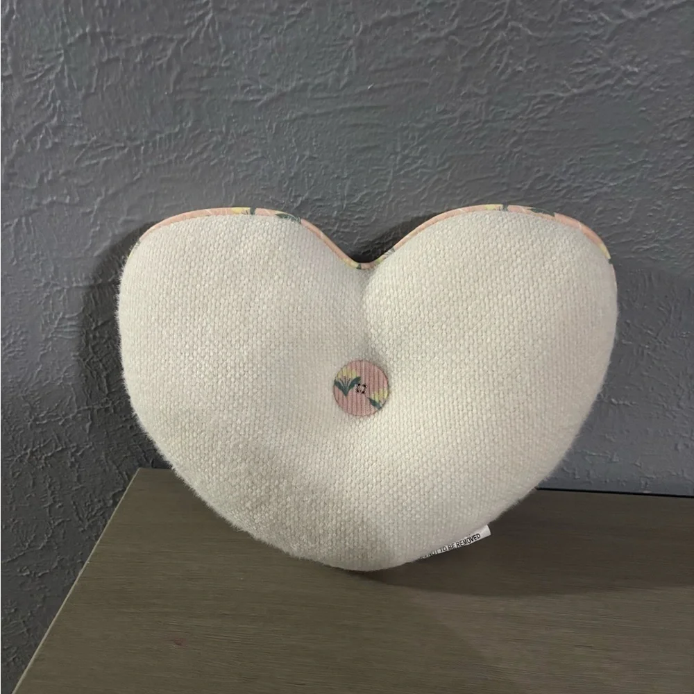 Pillowfort Heart Pillow with Floral Design